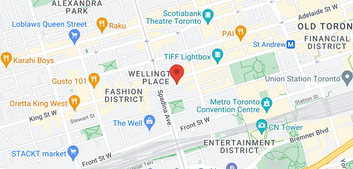map of #1102 -393 KING ST W